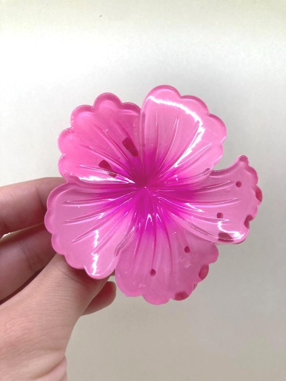 Pince à cheveux fleur d'Hibiscus- accessoires pour cheveux fleur coiffure cadeau pince à cheveux d'été coiffure d'été