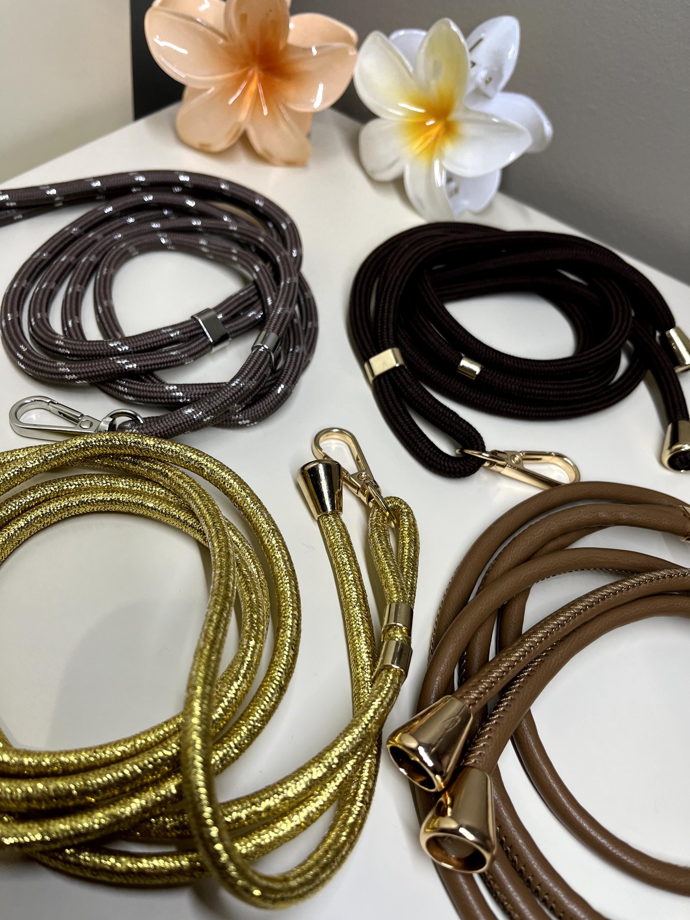 Corde de téléphone universelle en tissu – Bandoulière ajustable pour smartphone – Lanière tour de cou