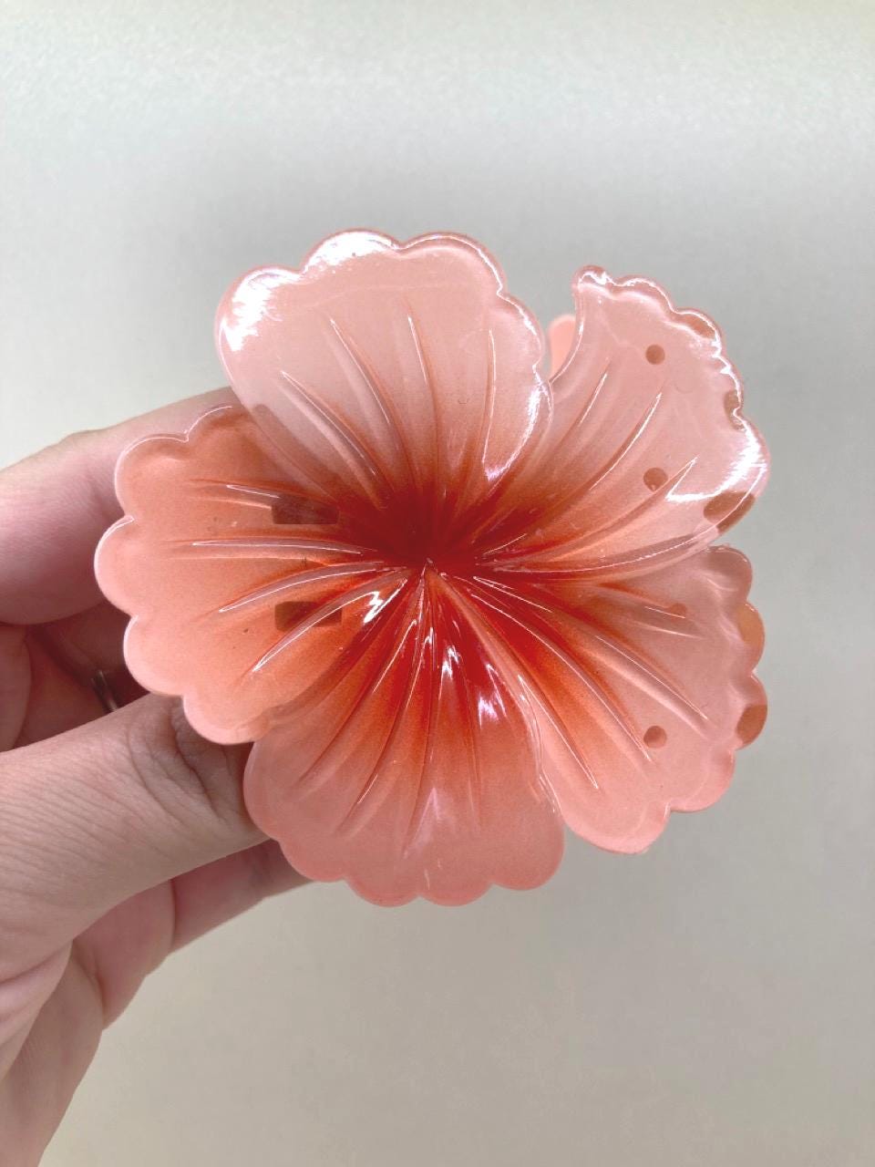 Pince à cheveux fleur d'Hibiscus- accessoires pour cheveux fleur coiffure cadeau pince à cheveux d'été coiffure d'été