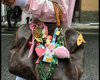 Accessoire de sac fait main – Gri-gri avec perles, cordons et crochet