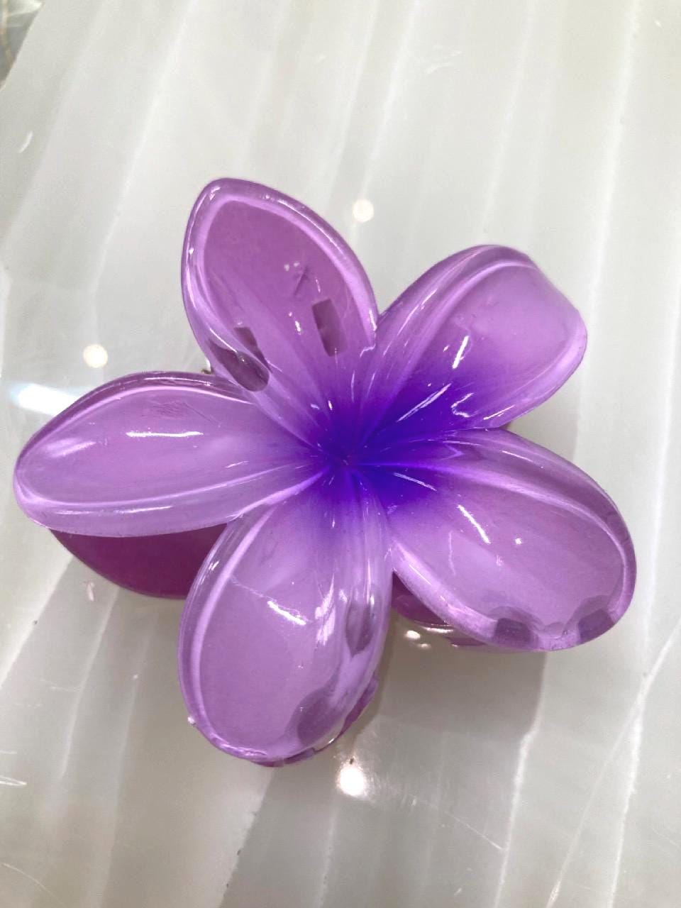 Pinces barettes à cheveux colorées en forme de fleurs de tiaré