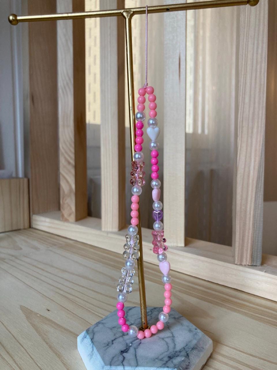 Bijoux de téléphone, dragonne pour téléphone avec perles colorées, Chaîne pour téléphone, Breloque pour téléphone, Accessoires de téléphone