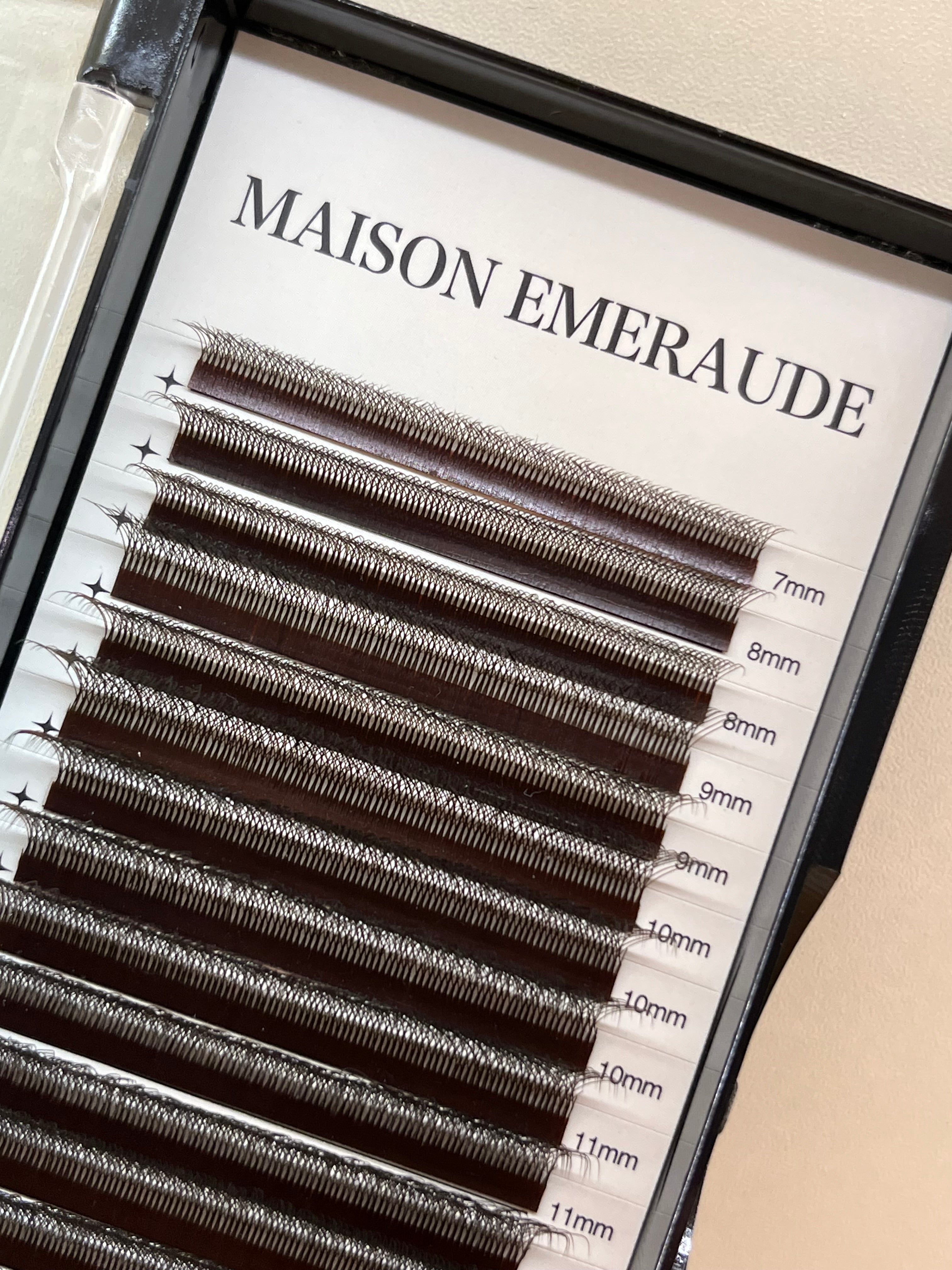 Palette d'extension de cils BRUN volume brésilien W