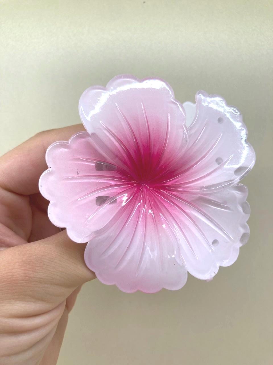 Pince à cheveux fleur d'Hibiscus- accessoires pour cheveux fleur coiffure cadeau pince à cheveux d'été coiffure d'été