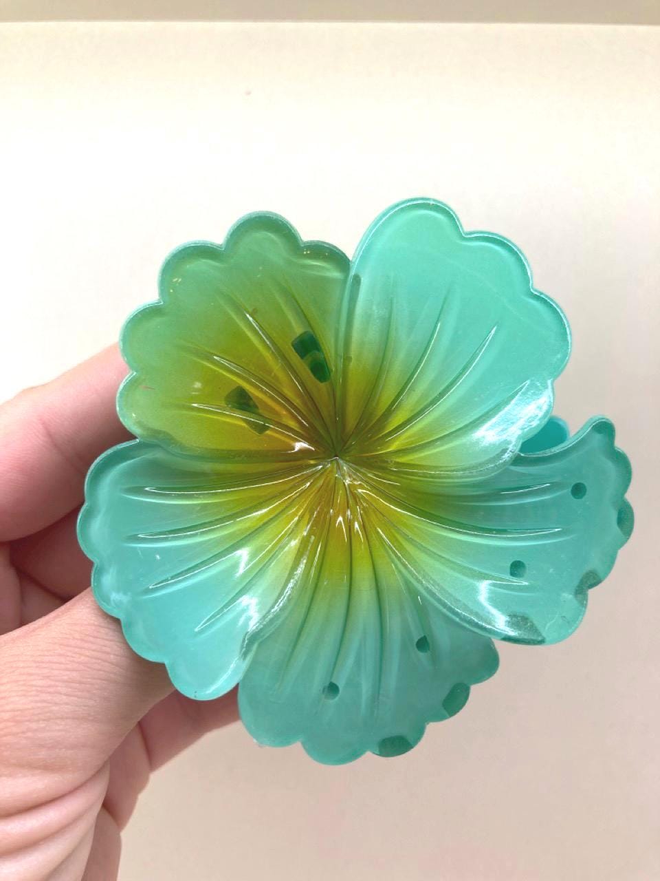 Pince à cheveux fleur d'Hibiscus- accessoires pour cheveux fleur coiffure cadeau pince à cheveux d'été coiffure d'été