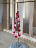 Bijoux de téléphone, dragonne pour téléphone avec perles colorées, Chaîne pour téléphone, Breloque pour téléphone, Accessoires de téléphone