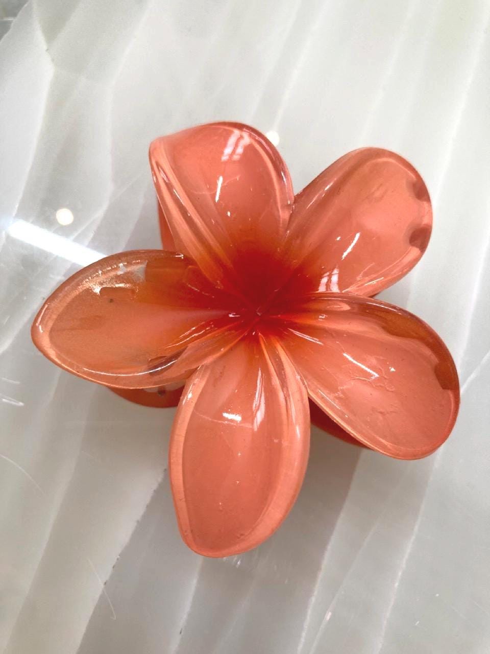 Pinces barettes à cheveux colorées en forme de fleurs de tiaré